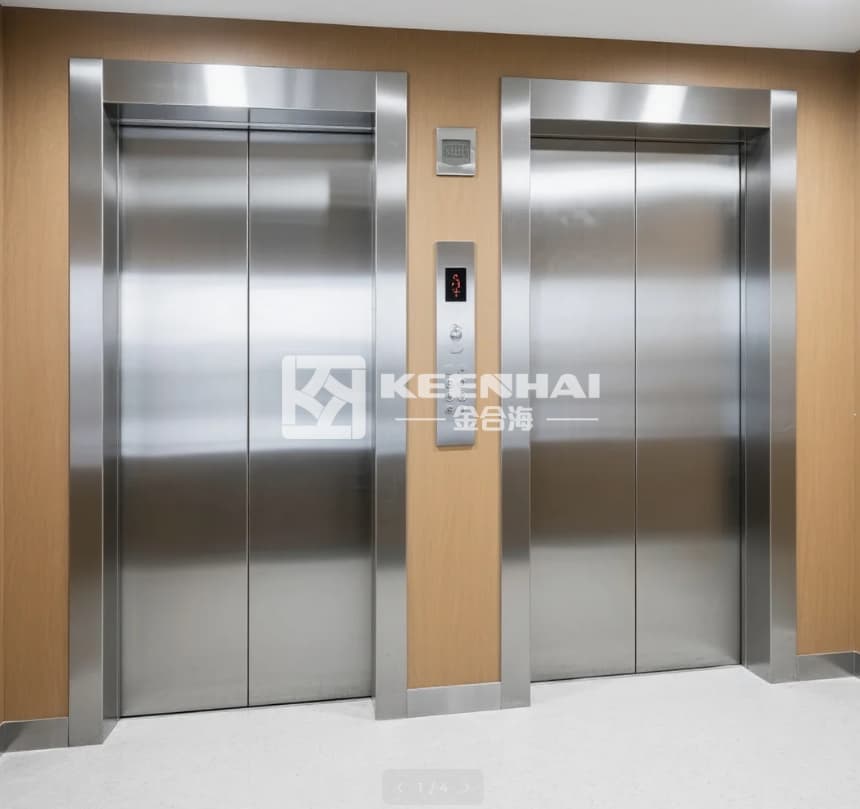 stainless steel elevator doors