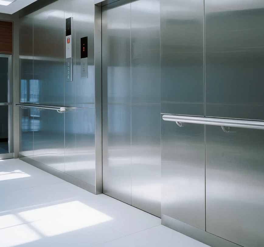 stainless steel elevator door panels