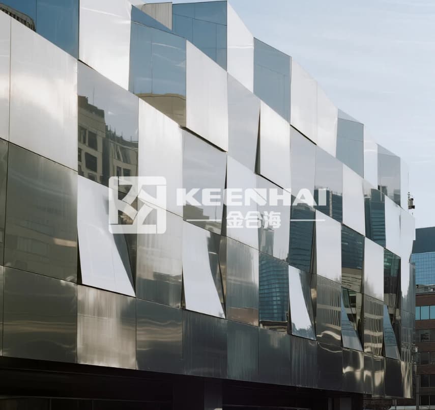 stainless steel exterior wall