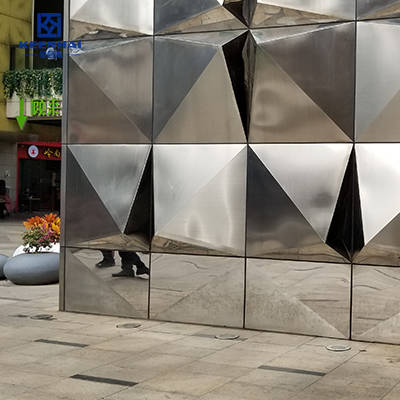 stainless steel exterior wall