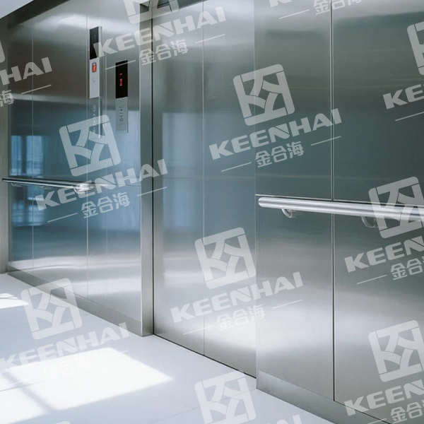 stainless steel elevator doors