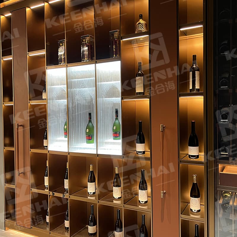 Commercial Wine Cabinet Stainless Steel