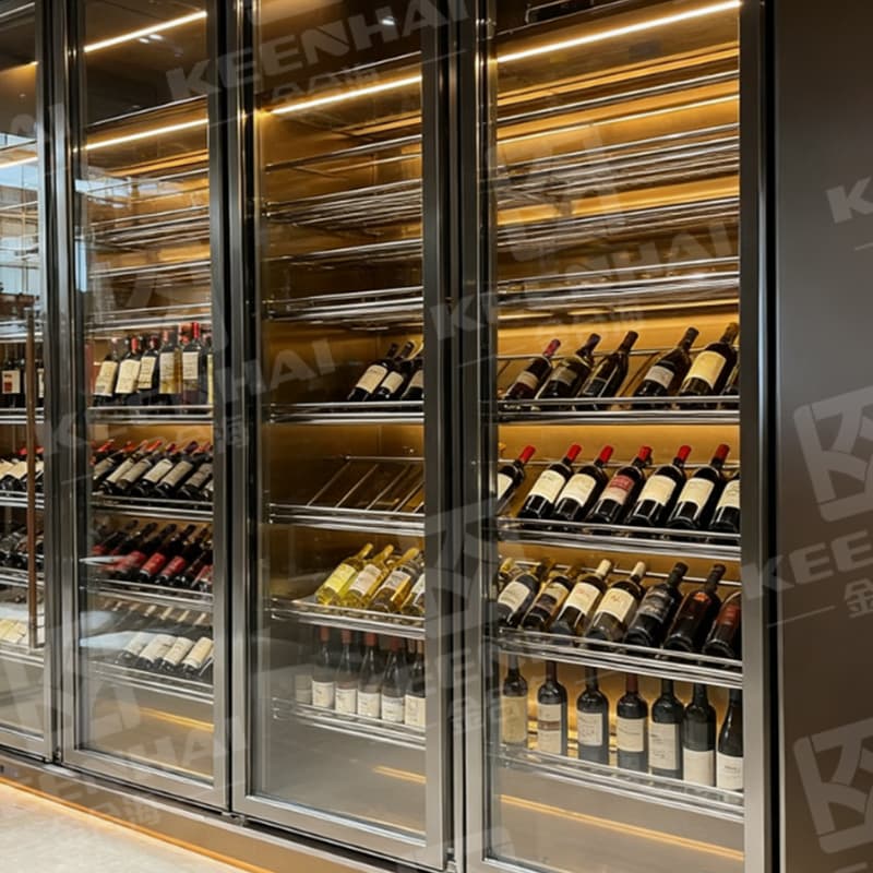 Glass Door Room Temperature Wine Cabinet