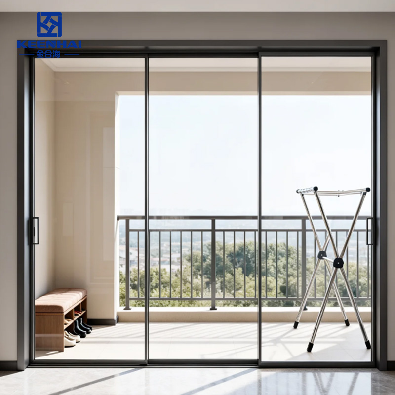Balcony Stainless Steel Glass Door