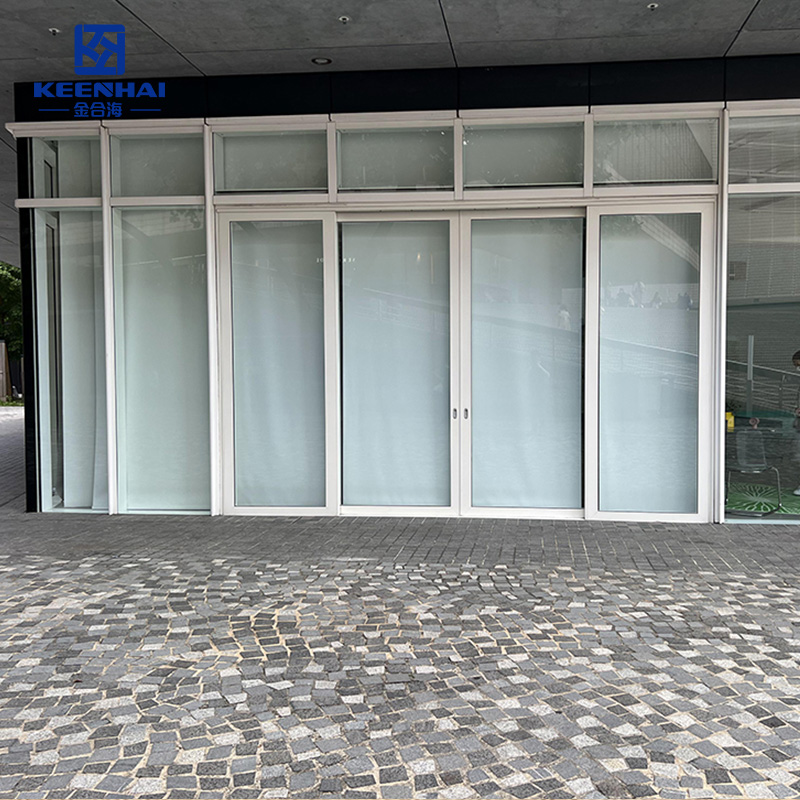 stainless steel glass entrance door