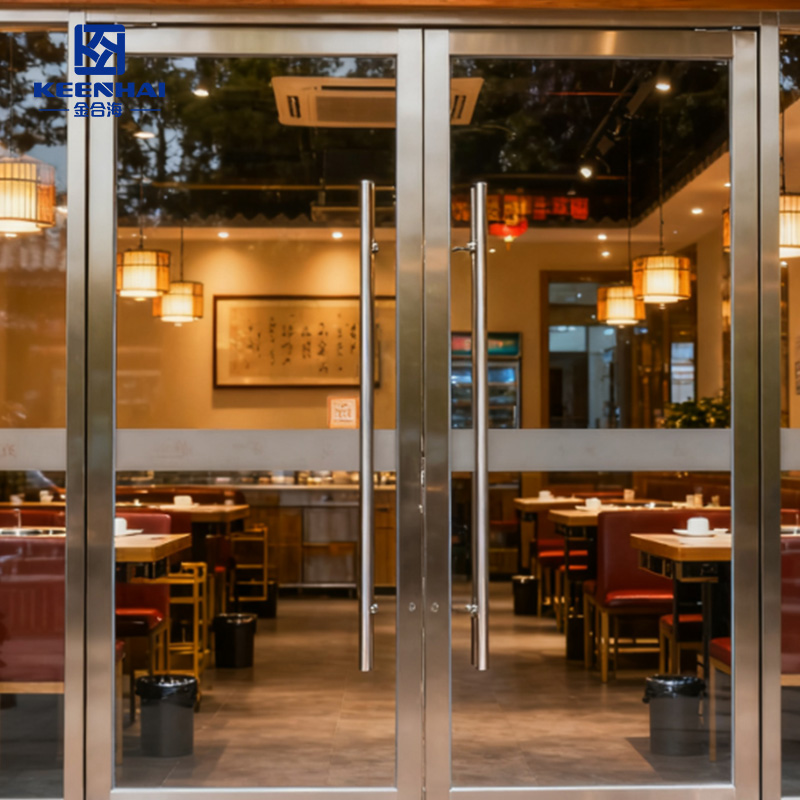Restaurant Stainless Steel Glass Door