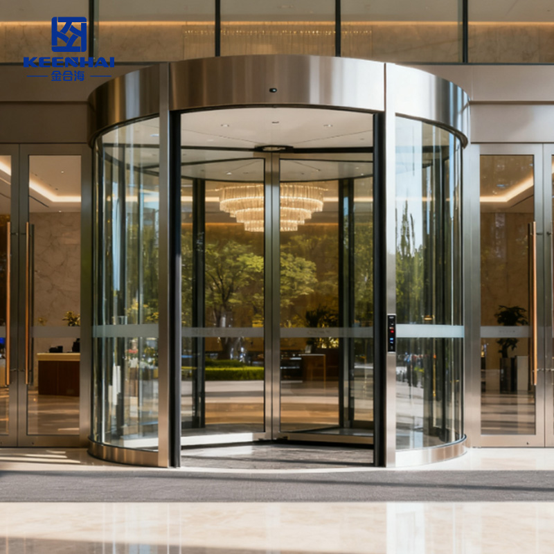 Stainless Steel Glass Revolving Door