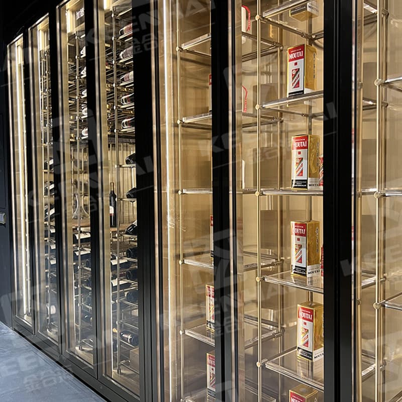 Stainless steel wine cellars