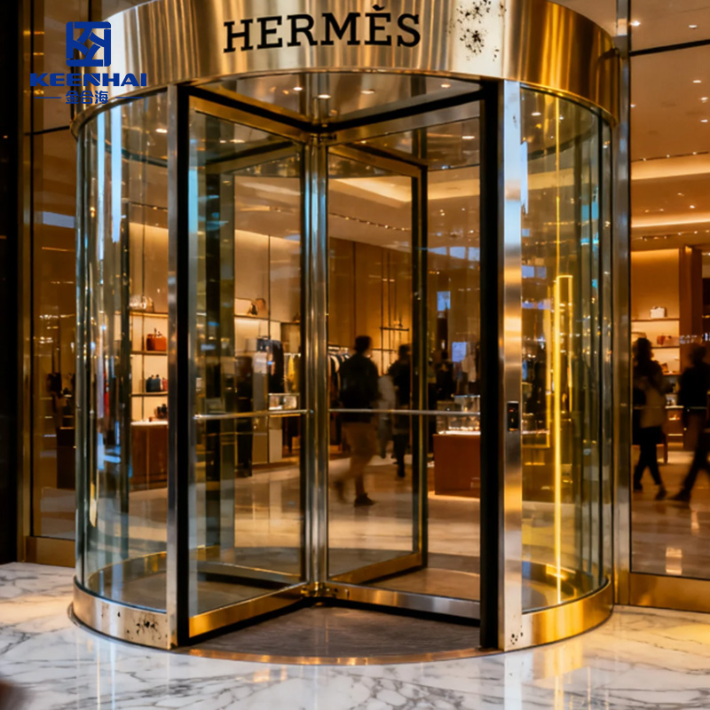 Shopping Mall Stainless Steel Revolving Door