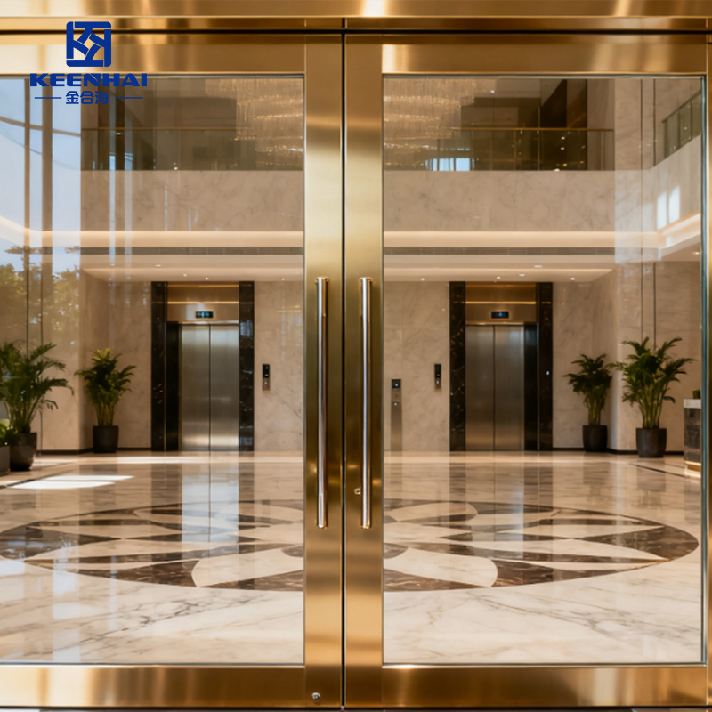 PVD Coated Stainless Steel Sliding Door