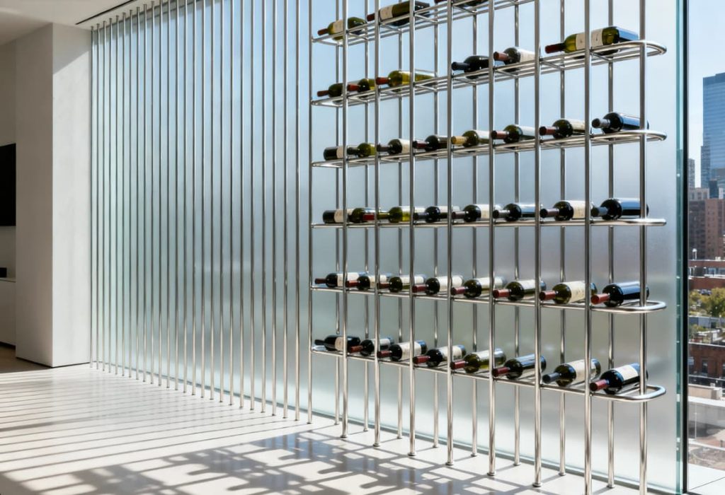 premium stainless steel wine rack