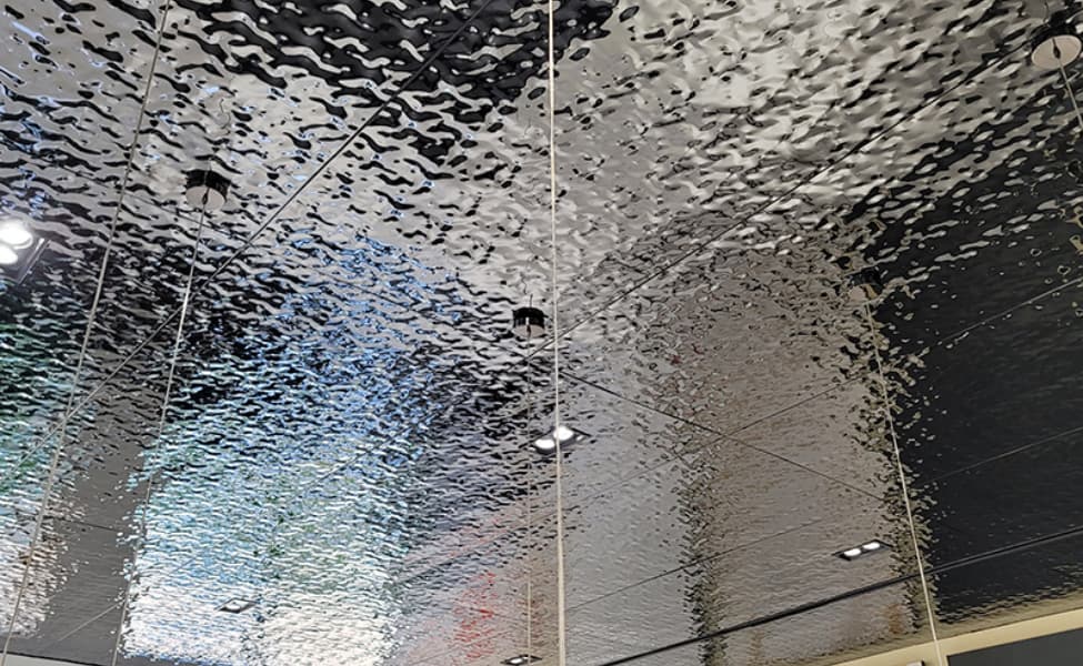 modern stainless steel ceiling panels