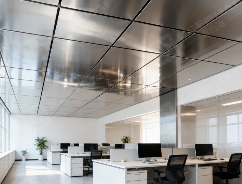 reflective-metal-ceiling-panels