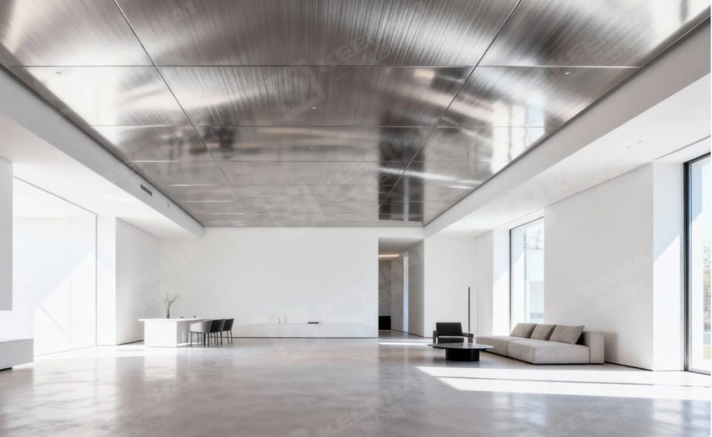 luxury stainless steel ceiling