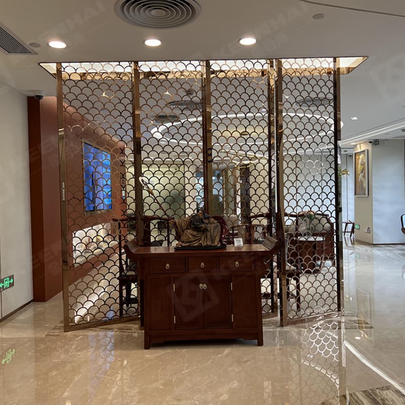 Freestanding Stainless Steel Screen