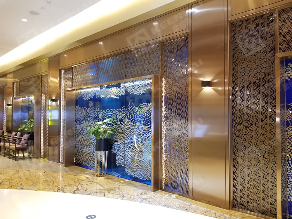 high-end stainless steel room divider